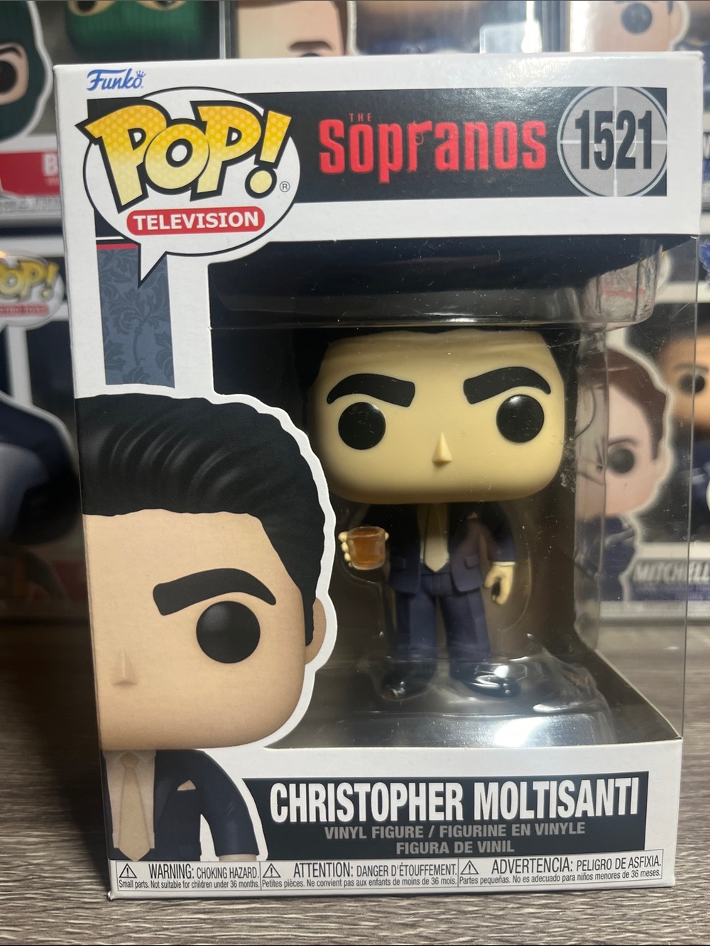 Funko Pop! The Sopranos Christopher Moltisanti Vinyl Figure - Black, Cream, Blue
